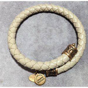 Alex And Ani Vintage Sixty Six Leather Bracelet